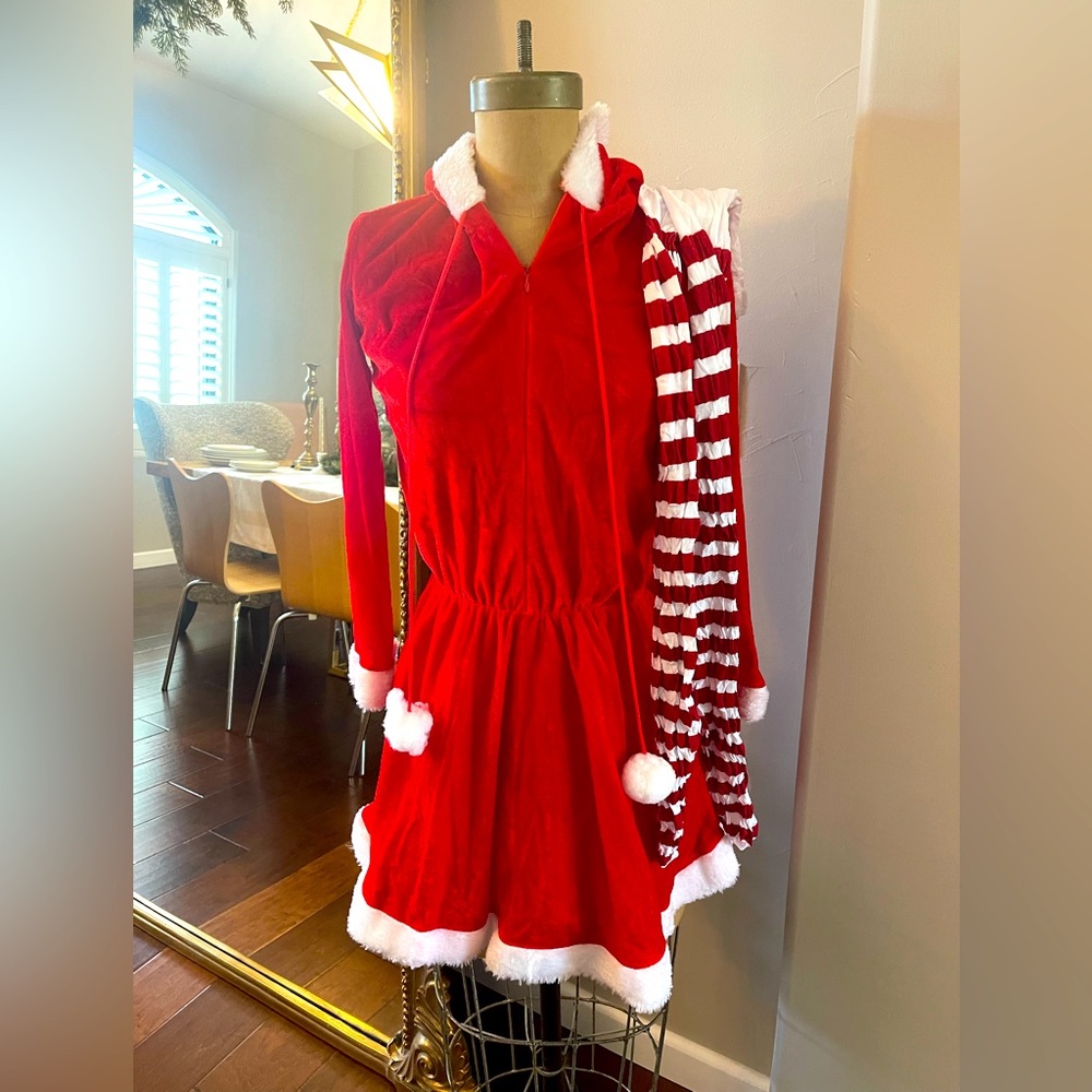 Very gently worn (only once for about an hour) Mrs. Claus Mini-dress